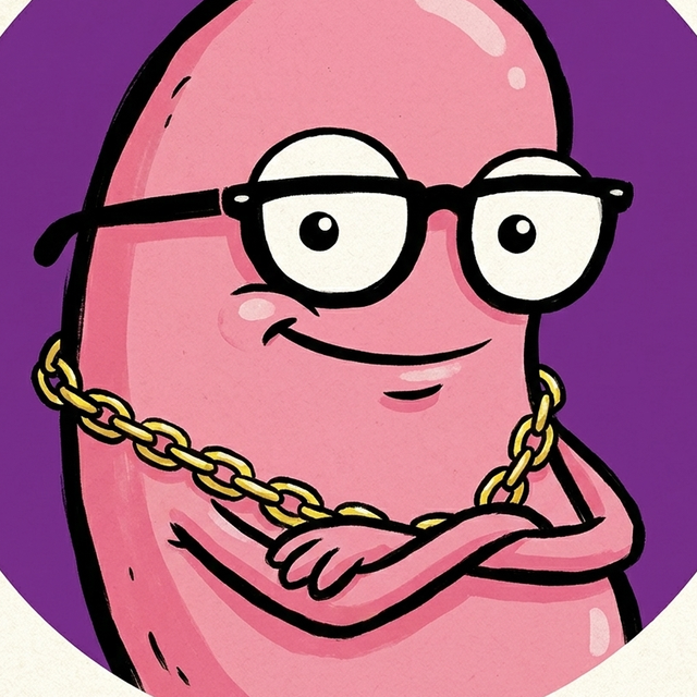The $KIDNEY mascot with sunglasses and a gold chain